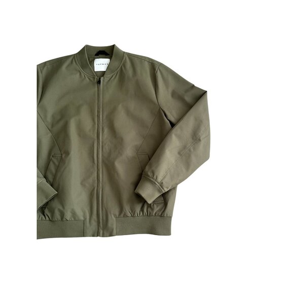 TOPMAN Men's Olive Green Bomber Jacket Size Large - Picture 5 of 6